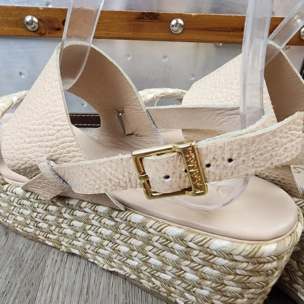 Kaanas Montpellier Wedge Sandals size 8